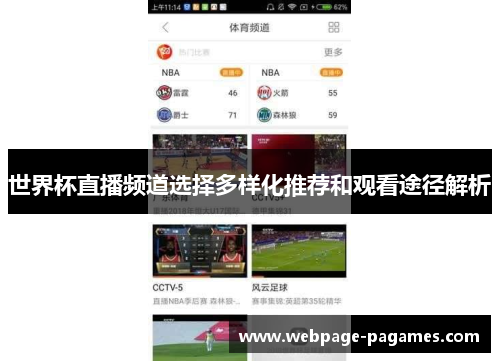 世界杯直播频道选择多样化推荐和观看途径解析